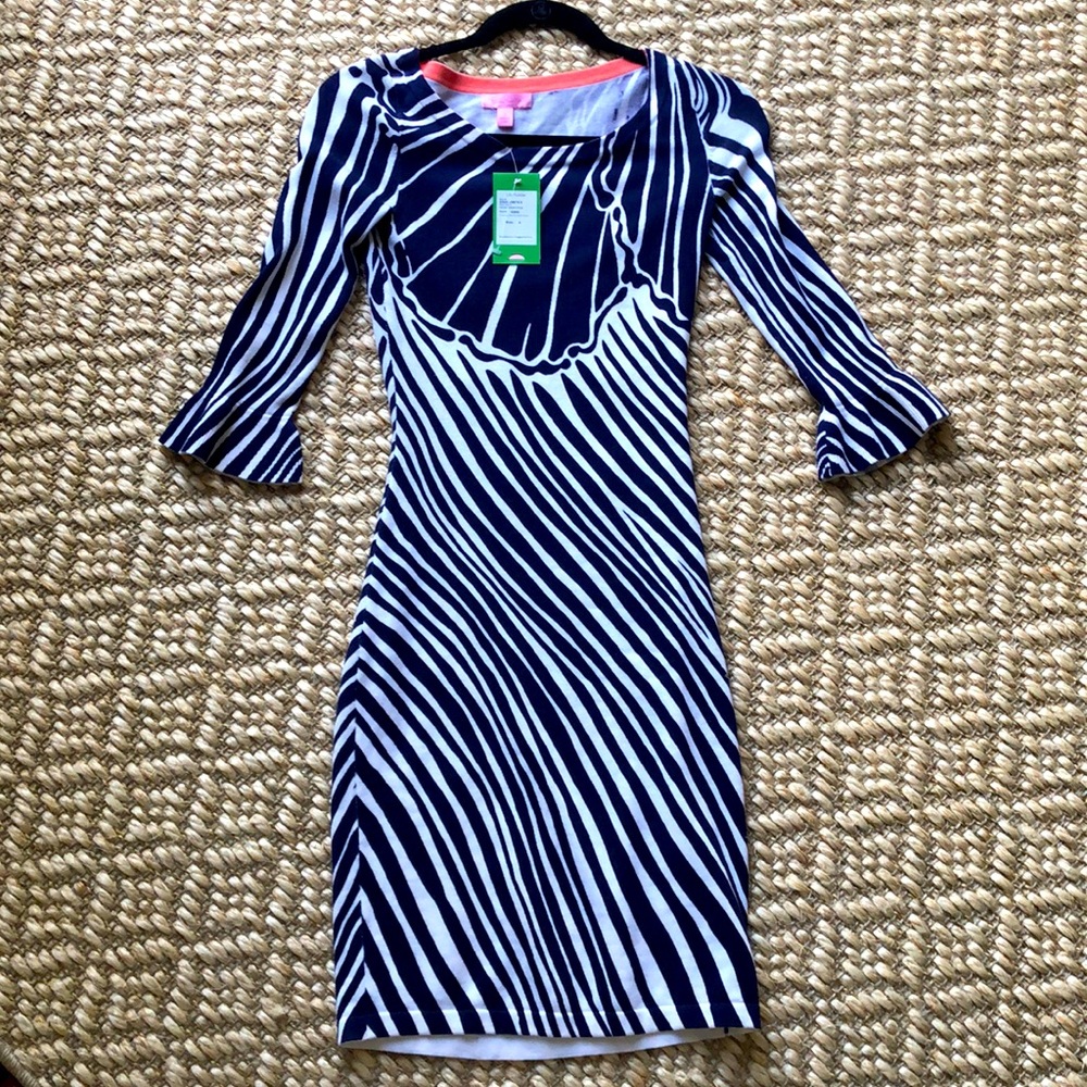 NWT Lilly Pulitzer, Navy and white dress